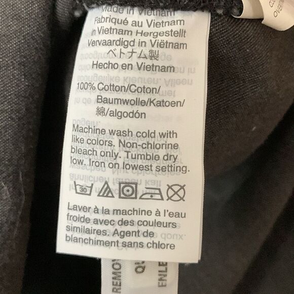 MADEWELL Charcoal Black Faded Look Long Sleeve Button Up Women’s Shirt Size S - Picture 8 of 8